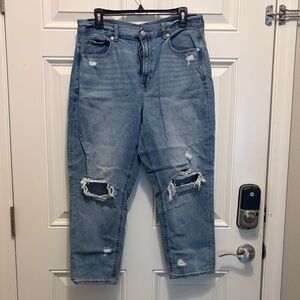American Eagle Outfitters Mom Dark Blue Denim Jeans